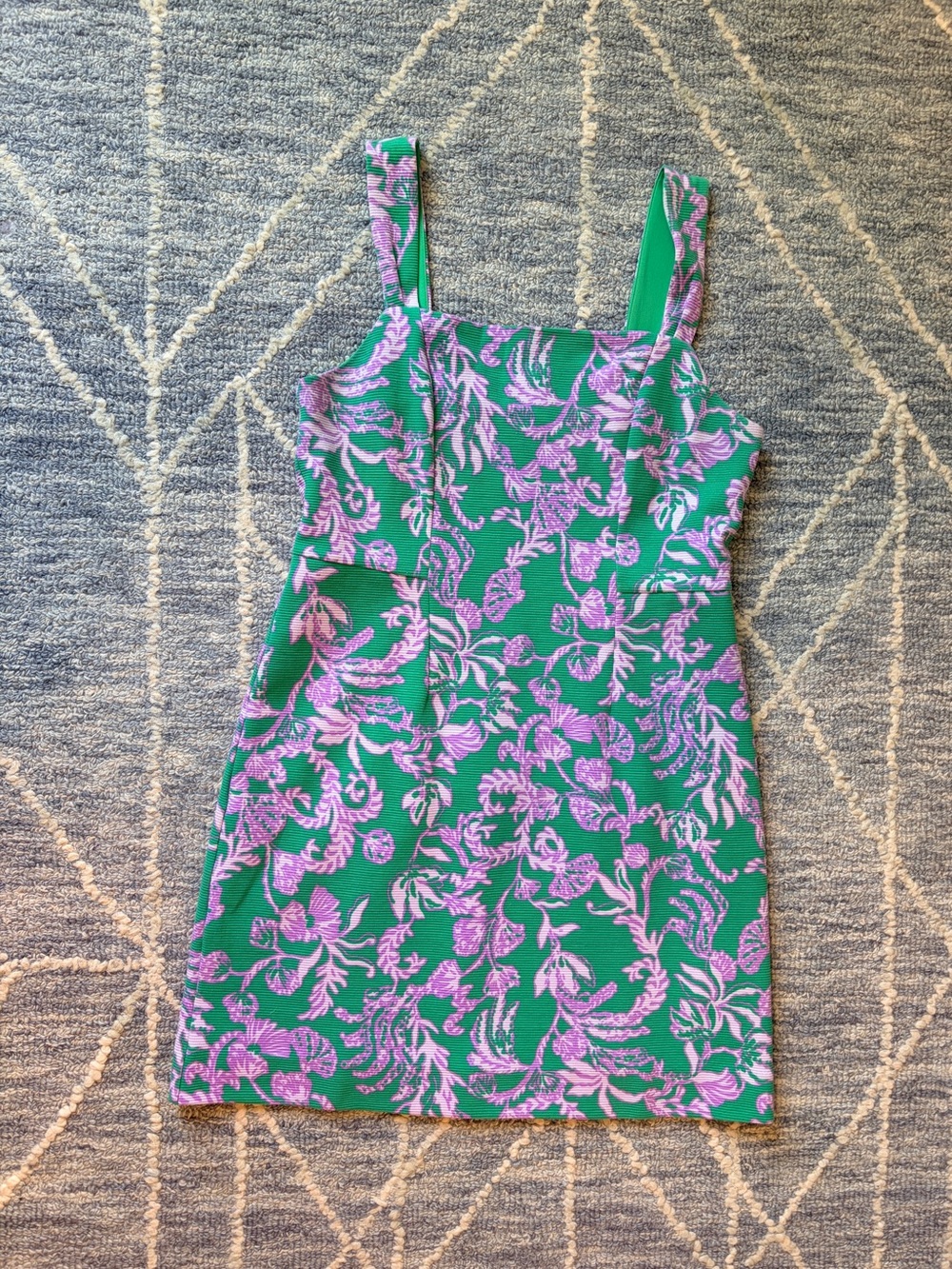 NWT Lilly Pulitzer MONTREY STRETCH SHIFT, BRAZILIAN GREEN SALTY SANDBAR -SIZE 10